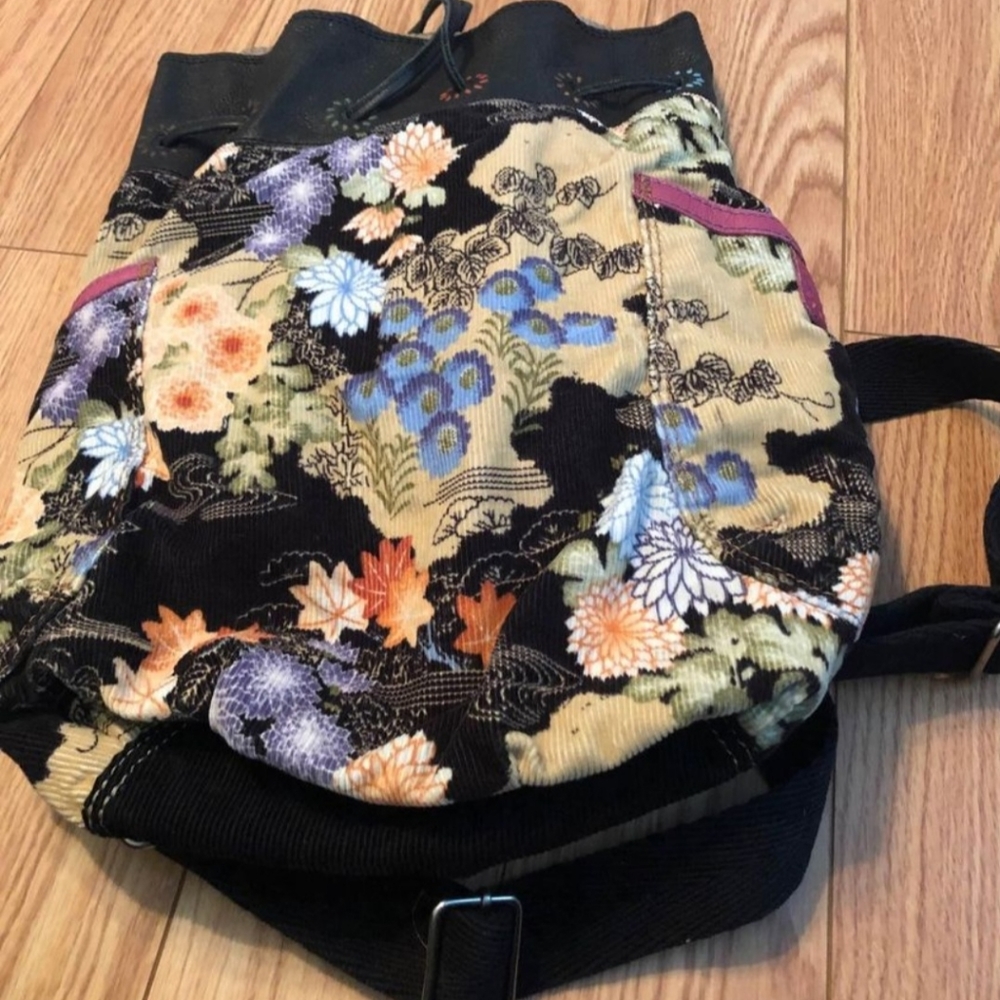 Bohemian Corduroy Backpack/Purse